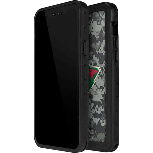 NHL Minnesota Wild Camo iPhone 15 Pro Waterproof Case